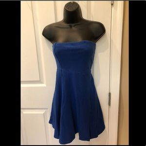 Strapless Express Dress Blue